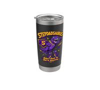 Funny Stepdad Dinosaur Stepdadsaurus Family Joke Stainless Steel Insulated Tumbler