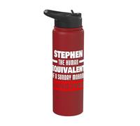Funny Stephen Saying Human Hangover Stephen Name Stainless Steel Insulated Water Bottle