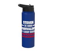 Funny Steven Saying Human Hangover Steven Name Stainless Steel Insulated Water Bottle
