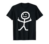 Funny stick man with middle finger gift T-Shirt