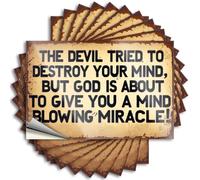 Funny Sticker Funny Summer Bottle The Devil Tried to Destroy Your Mind. - No Residue Decals for Interior(12X18CM)