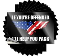 Funny Sticker If You're Offended I'll Help You Pack Funny Sticker 10 Pcs Car Accessories Inappropriate Stickers(6X9CM)