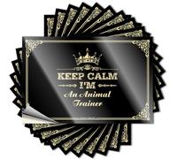Funny Sticker Keep Calm I'm an Animal Trainer Stickers Car Stickers Christmas Sticker Car(6X9CM)