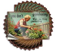 Funny Sticker Keep Gardening, Stay Young! Sticker 10Pcs Stickers for Car Funny Sticker(8X12CM)
