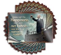 Funny Sticker Money Can't Buy Happiness: A Journey On The Path of Contentment Stickers 10Pcs Bumper Sticker Family Car Stickers for Back Window(6X9CM)