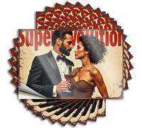 Funny Sticker Romantic Elegance: A Night of Wine and Whispering Stickers 10Pcs Decor for Man Cave Prank Stickers for Adults(12X18CM)