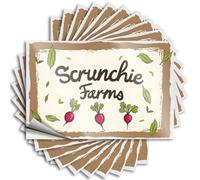 Funny Sticker Scrumptious Radishes from Scrunchie Farms Stickers 10Pcs Big Sticker for Car Funny Hard Hat Stickers for Ad(8X12CM)