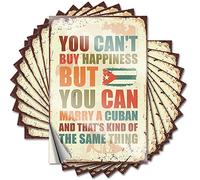 Funny Sticker You Can't Buy Happiness But Can Marry A Cuban Funny Sticker 10 Pcs Stickers Girls Blank Bumper Stickers(8X12CM)