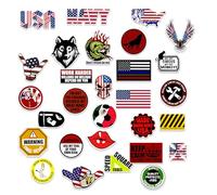 Funny Stickers for Adults - 100PCS Hard Hat Stickers for Tool Box, Welding Helmet, Construction, Electrician, Mechanic - Waterproof Vinyl Stickers for Blue Collar Men