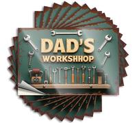 Funny Stickers for Cars Dad's Workshop: A Collection of Essential Tools Stickers 10Pcs Funny Sticker Anti Biden Stickers(6X9CM)