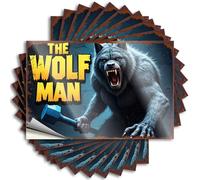 Funny Stickers for Cars The Wolf Man: Legend Returns Stickers 10Pcs Toolbox Stickers and Decals Car Stickers Funny(6X9CM)