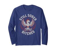 Funny Still Sober Bitches AF Sobriety Recovery Vibes AA Long Sleeve T-Shirt