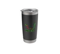 Funny Stock Market Invest Chart Green Red Bar Candle Memes Stainless Steel Insulated Tumbler