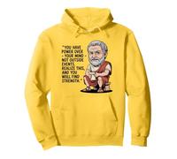 Funny Stoic Quote Philosophy Design Gift for Men Women Kids Pullover Hoodie