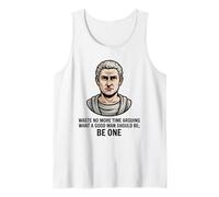 Funny Stoic Quote Philosophy Design Gift for Men Women Kids Tank Top