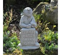Funny Stone Cast Lawn Sign Gin Man