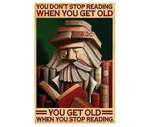 Funny Stop Reading Vertical For Kitchen Funny Vintage Metal Sign Poster 8X12 Inches