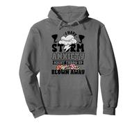 Funny Storm Anxiety Might Throw Up Blown Away Sarcastic Pullover Hoodie