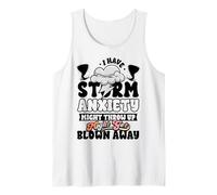 Funny Storm Anxiety Might Throw Up Blown Away Sarcastic Tank Top