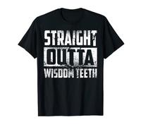 Funny Straight Outta Wisdom Teeth Gift Cool Teeth Extraction T-Shirt