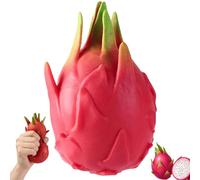 Funny Strawberry Cheese Decompression Ball,Novelty Fruit Squeeze Toy, Color-Changing Sensory Fidget Toy for Adults & Kids, Portable Stress Relief for Travel, Work & Study (Dragon fruit)