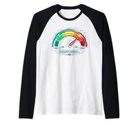 Funny Stress Cortisol Level High Raglan Baseball Tee