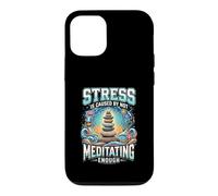 Funny Stress Is Caused By Not Meditating Enough Case for iPhone 12/12 Pro