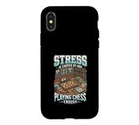 Funny Stress Is Caused By Not Playing Chess Enough Case for iPhone X/XS