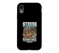 Funny Stress Is Caused By Not Playing Chess Enough Case for iPhone XR
