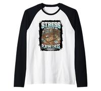 Funny Stress is Caused By Not Playing Chess Enough Raglan Baseball Tee