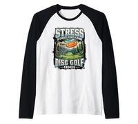 Funny Stress is Caused By Not Playing Disc Golf Enough Raglan Baseball Tee
