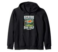 Funny Stress Is Caused By Not Playing Disc Golf Enough Zip Hoodie