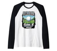 Funny Stress is Caused By Not Playing Golf Enough Raglan Baseball Tee