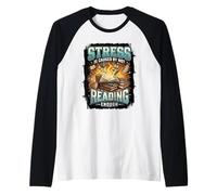 Funny Stress is Caused By Not Reading Enough Raglan Baseball Tee