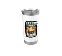 Funny Stress is Caused By Not Reading Enough Stainless Steel Insulated Tumbler
