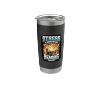 Funny Stress is Caused By Not Reading Enough Stainless Steel Insulated Tumbler