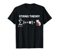 Funny String Theory Schrödingers Cat Physics Math Science T-Shirt
