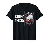 Funny String Theory Schrödingers Cat Physics Math Science T-Shirt
