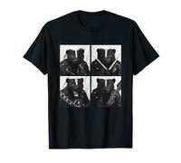 Funny Striped Skunks Rocker Animals Rock Music Emo Punk Band T-Shirt