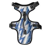 Funny Striped Thunder Blue Reflective Dog Vest for Doberman Working Stretchy Dog Vest for Walking chalecos para Perros