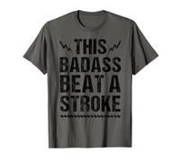 Funny Stroke Survivor Gift Cool This Badass Beat A Stroke T-Shirt