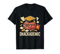 Funny Study Snacks Nerd Student Food Humor Graphic T-Shirt