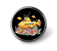 Funny Submarine Round Badge Funny Button Pins Brooches