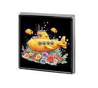 Funny Submarine Square Badge Funny Button Pins Brooch