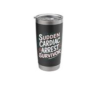 Funny Sudden Cardiac Arrest Survivor Heart Warrior Triumph Stainless Steel Insulated Tumbler
