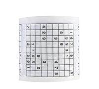 Funny Sudoku Bathroom Tissue,Novelty Bath Tissue Roll Toilet Paper Potty Gag Prank Toilet Paper Classic Puzzle Sudoku Game Paper Roll for Home Cafe Shop Restaurant (As Shown)