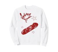 Funny Sugar Glider Skateboard Design Exotic Pet Lovers Sweatshirt