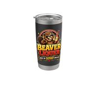 Funny Suggestive Drinking Beaver Liquor Customer Comes First Stainless Steel Insulated Tumbler