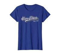Funny Sum Bitch Since 1968 Birth Year T-Shirt, Women, Royal Blue, Small
