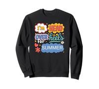 Funny Summer Aesthetic Retro Pop Art for Summer Lovers Sweatshirt